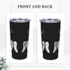 Tumblers Depeche Cool Mode Tumbler isolado com canudos e tampa de aço inoxidável copo térmico de viagem 20 onças escritório casa canecas à prova de respingos