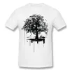 Gloednieuw Man Katoen Stille Boom Die Lawaai Stad T-shirt Man Ronde Hals Groen Shorts Shirt Voor Grote Maat Ontwerp Tee-Shirt217Q