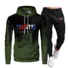 Men's Jackets Tracksuit Trapstar Brand Printed Sportswear t Shirts 16 Colors Warm Two Pieces Set Loose Hoodie Sweatshirt Pants Jogging 2206154srb
