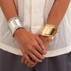 Bangle Personalidad Bracelets Diseñador de brazalete de oro de 18 km brazalete de oro para mujeres Cien de cuerpo duro Joyería de regalo de Navidad Opcional 2024