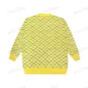 Xinxinbuy Hombres diseñador sudadera con capucha Suéter flor Letras amarillas jacquard algodón casual moda mujer negro XS-2XL2779