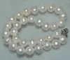 Chains Natural Huge White 11-12mm Cultured Freshwater Pearl Necklace 18"