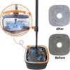 MOPS MOP Water Separation Square Mop with Bucket 3st Mop Heads 360 Ceaning Microfiber Lazy Floating Housion Cleaning Mop 231009