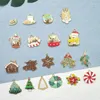 Charms 10st Alloy Charm Cartoon Christmas Tree Puppy Jewelry Accessories Diy Keychain Necklace Pendant Emamel