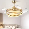 Art Led Chandelier Pendant Lamp Ceiling Fan With Light Nordic Bedroom Decor Restaurant Dining Remote Control