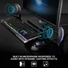 Keyboard Covers Infiltrate Membrane Hybrid Mechanical 7 Colors with 9 Lighting Effects Soundwave LED Response Mode Anti Ghost 231018