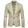 Chaqueta Blazers Blazer trajes de hombre para hombre Color puro nueva moda traje chaqueta abrigo X01247d