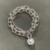 Tiff Bracelet Designer Bijoux De Luxe Bijoux De Mode 925 Tout Le Corps En Argent Sterling Perle Polyvalent Premium Feel bracelet accessoire