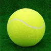 Dog Toys Tuggar Pet Dog Toy 9.5 tum boll Uppblåsbar Giant Tennis Training Chewing Product Interactive Plush fyllda Toys Dog Accessories 231009