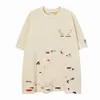 صالات العرض TEE DEPTS T REGTS MENS DESPANCTER FASHION SELEVES COTTONS TEES Letters Print High Street Luxurys Women Leisure Tops Size S-XL A8