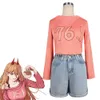 Anime Chainsaw Man Power Cosplay Casual Frauen Kleidung Shorts Power Perücke Horn Zähne Roleplay Halloween Karneval Party Clothescosplay