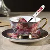 Creatieve koffieset Nordic Bone China mok kop en schotel theekopje porselein theekransje woondecoratie drinkcadeau