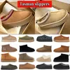 Tazz slippers dames tasman bont slides enkel Australië snowboots klassieke mosterdzaad ultra mini platform laars Disquette Slipper winterschoenen Heren Designer laarsjes