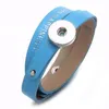 New Arrivals Yellow PU Leather DIY Lucky Armband Snap Bracelet 18mm Snap Button Jewelry For Jewelry SZ0479j1286G