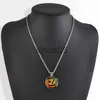 Pendant Necklaces Halloween gift pumpkin head crystal necklace x1009