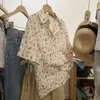 Frauen Blusen 2023 Hund Drucken Koreanischen Stil Shirt Frau Damen Tops Und Sommer Kurzarm Elegante Frauen Chiffon Bluse