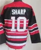 CCM Hockey Retro 10 Patrick Sharp Jerseys Retire 81 Marian Hossa 28 Steve Larmer 4 Bobby Orr 7 Chris Chelios 9 Bobby Hull Vintage Klassiek Zwart Rood Wit Borduursel