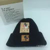 Chapeau Chapeau en laine pour hommes automne et hiver Marque de mode de loisirs japonaise et coréenne Chapeau tricoté Vêtements de travail Pull chaud Chapeau de tête Couple INS Chapeau froid