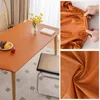 Table Cloth Leather Elastic Tablecloth Custom Square Round Cover Waterproof Dinning Protector Desk Mat For Students