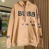Burberies Burbreries Autumn and Winter Mens Designer Hoodie Letter Tryckt Jumper Outdoor Casual Loose Sweatshirt Bomull