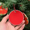Cross-border European and American round ceramic Christmas ornaments creative Christmas tree decoration pendants ceramic craft holiday gifts