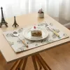 Sublimation Dinner Mat Personalized Blank Napkin Mats Linen DIY Pattern Placemat Home Table Decor