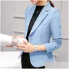 بدلات النساء بدلات نسائية للسيدات 2023 Winter Bodycon Streetwear Women Blazer الرسمية Slim Blazers بدلة عمل سيدة الجيوب Jac OTG4H