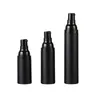 15 ml 30 ml svart luftlös flaskelotion grädde pump plastbehållare vaccum spray 50 ml kosmetiska flaskor dispenser för kosmetika nfpoh