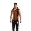 Rainbow Clothing Men's Solid Color Zipper Vest Summer Hooded Short-Sleeved T-Shirt Top Casual Short Sleeveless Coat Y2301186M