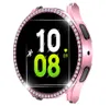 Samsung Galaxy Watch 5 4 Action 2 40mm 42mm 44mm 45mm 46mmシングルロークリスタルダイヤモンドケースバンパープロテクターの豪華な女性ダイヤモンドケースカバーカバー