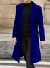 남자 양복 만 재킷 1 pcs 2023 블레이저 싱글 가슴 울 트렌치 슬림 한 패션 이브닝 드레스 겨울 코트 캐주얼