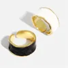 Clusterringe Sole Memory Schwarz Weiß Tropfglasur Wellengeometrie Silber Farbe Resizable Öffnungsring für Frauen Luxusschmuck