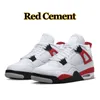 Top quality Jumpman 4 Red Cement 4s Mens Basketball Shoes University Blue White Oreo Black Cat Black Canvas Sail metallic purple Midnight Navy Women Sneakers