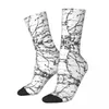 Chaussettes pour hommes toutes saisons, bas d'équipage, arbre véritable abstrait, Harajuku Hip Hop, accessoires longs pour hommes et femmes, cadeaux de noël