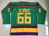 1993 CCM Hóquei Retro 44 Fulton Reed Jersey Retire 33 Greg Goldberg 66 Gordon Bombay 99 Adam Banks 96 Charlie Conway 21 Dean Portman Vintage Clássico Filme Verde