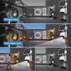 5MP 360 Rotera PTZ Solar IP Camera 4G Sim Card/WiFi Motion Detection Alarm Recording Color Night Vision CCTV Security Camera