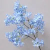 Decoratieve Bloemen 1 stks 90 cm Kunstmatige Kruis Kersenbloesem Simulatie Bloem Voor Bruiloft Decoratie Tuinen Home Decor Fake