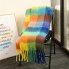 Luxury Scarf Sciarpa Winter Scarf Designers Designer Scarf For Women Stripes Classic Cashmere Rainbow Plaid Shawl Long Seahorse Hair Color Matching Scarf