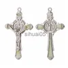 Pendentif Colliers Bijoux à bricoler soi-même faisant des accessoires exorcisme croix pendentifs pour colliers jésus en alliage de Zinc matériel en gros fournitures chrétiennes x1009