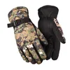 Gant Designer Cinq Doigts Gants Tactiques d'hiver Extérieur Camouflage Chasse Chaud Antidérapant Pêche Écran Tactile Étanche Ski Camping