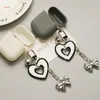 Keychains Bowknot Keyring Stylish Accessory Heart Hängsel Keychain Alloy Material Bag hängsmycken Lämpliga för nycklarpåsar