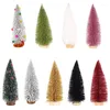 Christmas Decorations 1PC LED Mini Tree Warm Light Colored Lights Small Xmas Navidad For Home 2024 Year Gifts