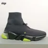 Designer schoenen sokken hardloopschoenen platform mannen heren vrouw glanzende gebreide snelheid 2.0 1.0 trainer loper sneaker sok schoen master emed dames sneakers versnelt laarsjes 36-45