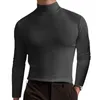 Men's T Shirts 2023 Wear Autumn And Winter High Collar Long Sleeve T-shirt Bottom Shirt Solid Color Top Men Clothing Ropa