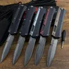 UT-models Glykon 184-10s Automatic Knife Bounty Hunter Double action Damascus Steel Combat Auto Pocket Mafia Knives Self-Defense Micro Cutting Tools