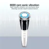 Appareils de soins du visage EMS Cool Masseur Sonic Vibration Ion LED Pon Anti-âge Rajeunissement de la peau Lifting Serrer le dispositif de beauté de soins de la peau 231007