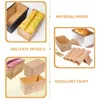 Baking Moulds 50 Sheets Paper Cups Toast Papers Bread High Temperature Resistance Wrappers