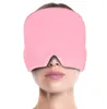 Berets gel enxaqueca alívio chapéu terapia fria boné confortável amp strechable pacote máscara de olho para olhos inchados 4593730