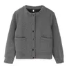 Giacche da donna Giacca cardigan da donna 2023 Autunno aperta sul davanti con bottoni tasche a maniche lunghe Camicia casual Capispalla