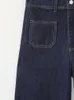 Jeans de mujer para mujer Pantalones de mezclilla con dobladillo deshilachado de cintura alta con bolsillos de parche Ropa de moda para mujer 2023 Pantalones anchos de longitud completa